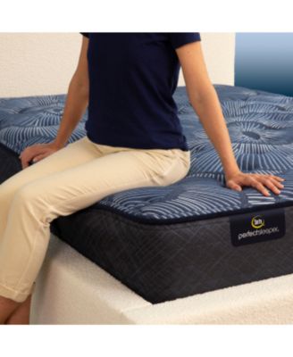 Perfect Sleeper Cobalt Calm 13" Plush Mattress Set, Queen Split