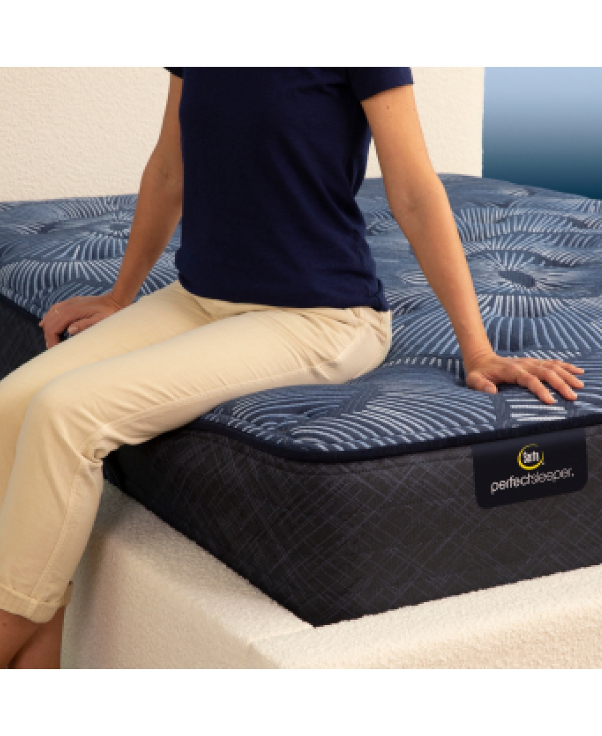 Serta Perfect Sleeper Cobalt Calm 13" Plush Mattress-Twin