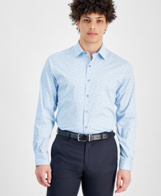 Alfani - Men's Slim-Fit Solid Dress Shirt