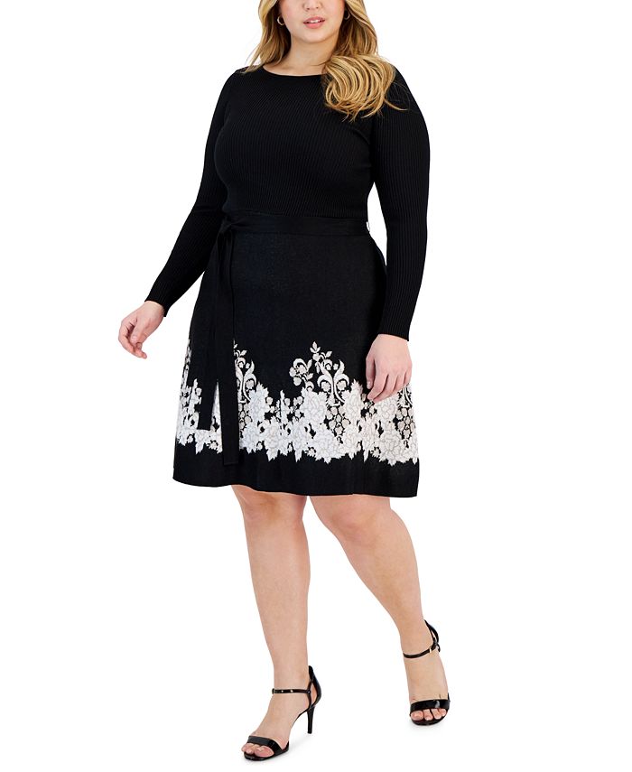 Macys plus shop size sweater dresses