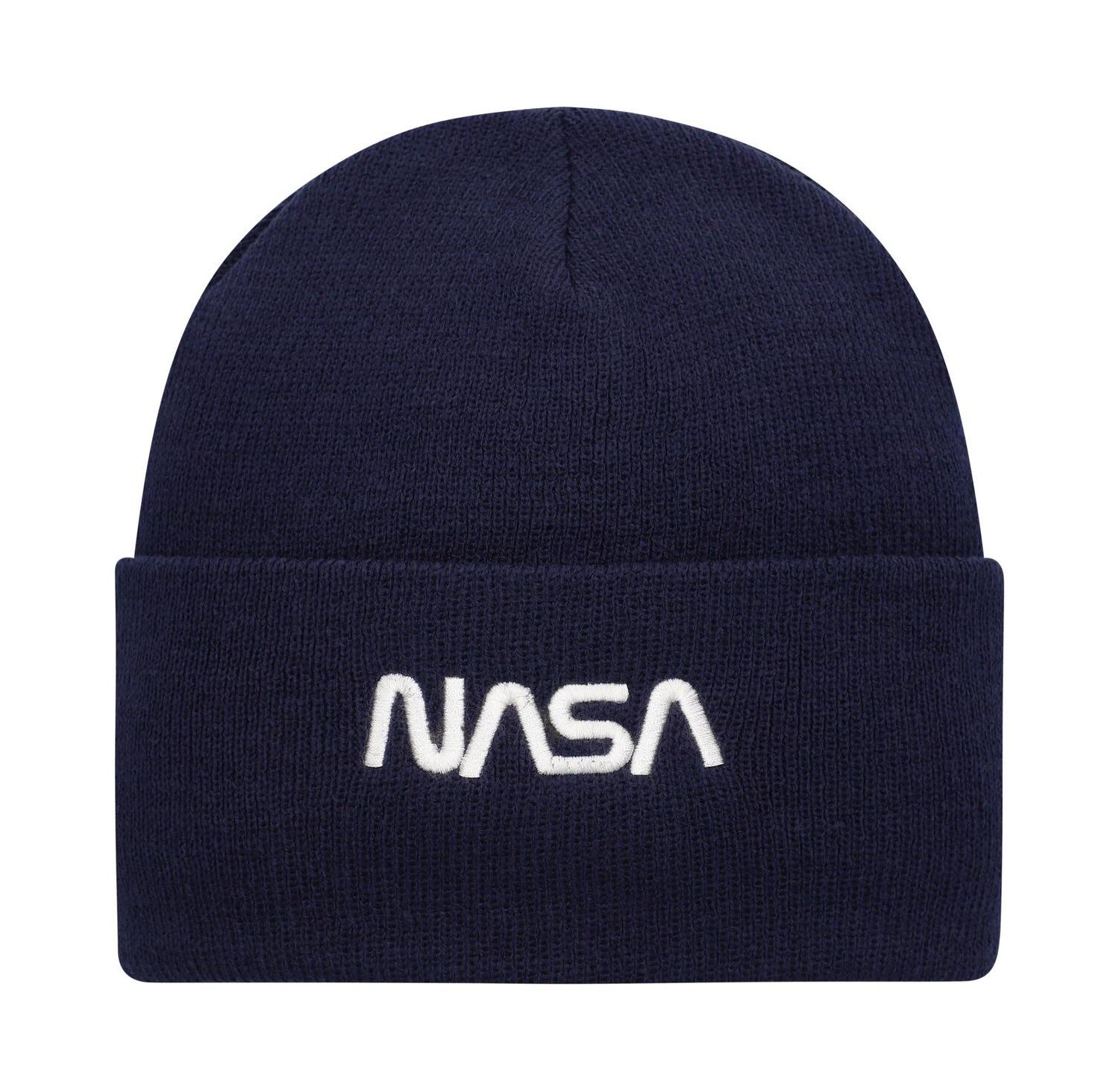 Men's Navy NASA Cuffed Knit Hat