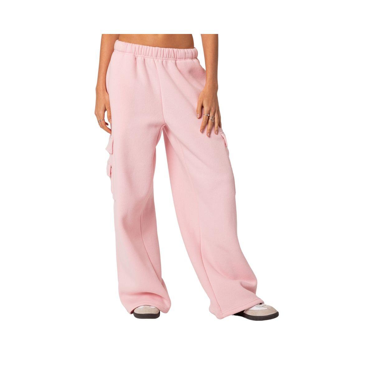 Edikted Women's Wide Leg Cargo Sweatpants