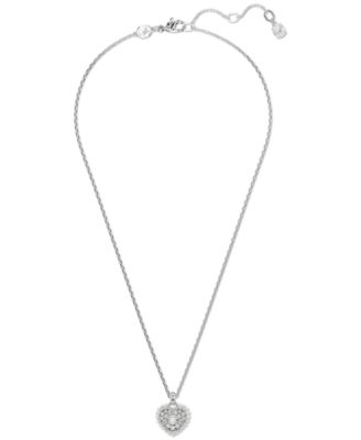 Hyperbola Heart Pendant Necklace, 15" + 2-3/4" extender