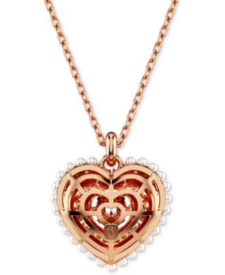 Hyperbola Heart Pendant Necklace, 15" + 2-3/4" extender
