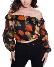 Guess blouses 2025 at macy's