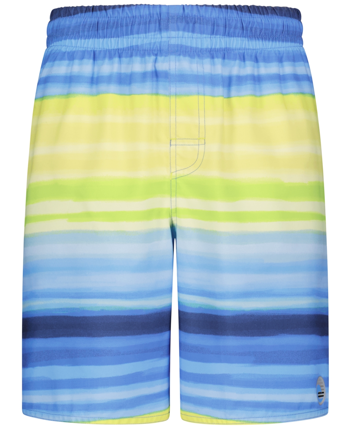 Shop Laguna Big Boys Ombre Stripe Volley Swim Shorts In Strong Blue
