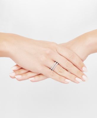 IGI Certified Lab Grown Diamond (1-1/2 ct. t.w.) Enhancer Ring in 14k White or Yellow Gold