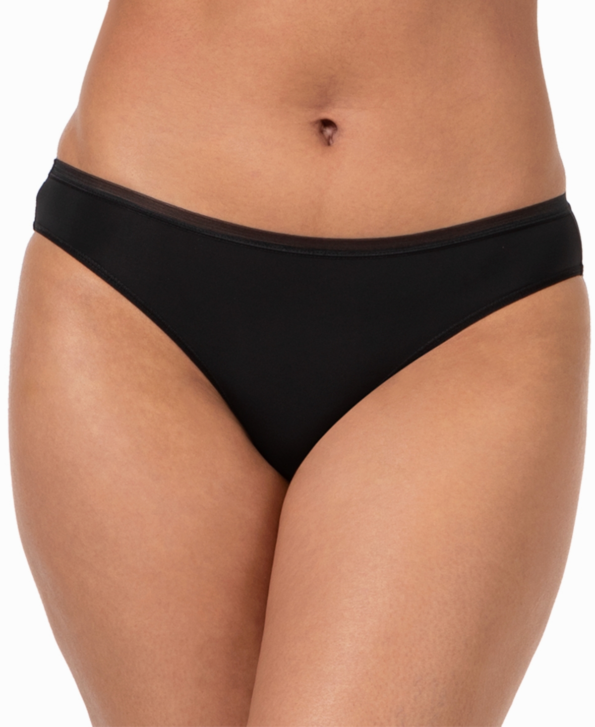 Women's The Mesh Back Bikini Underwear - Jet Black