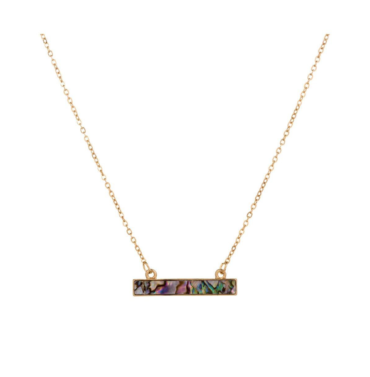 Abalone Shell Necklace - Gold