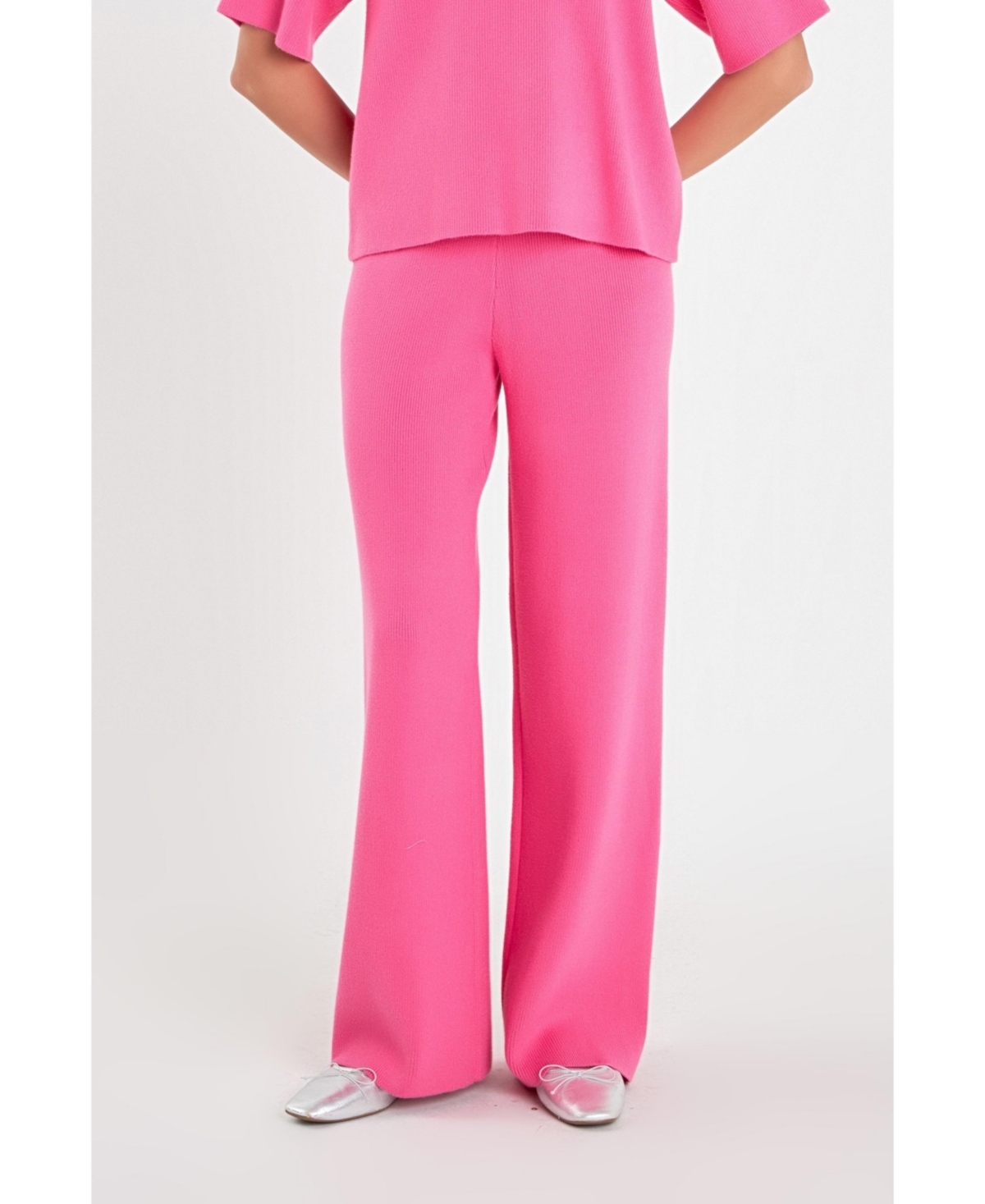 Women's Knit Pants - Pink