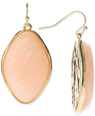 Style & Co - Gold-Tone Stone Hook Earrings