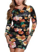 Guess black velvet dress hot sale