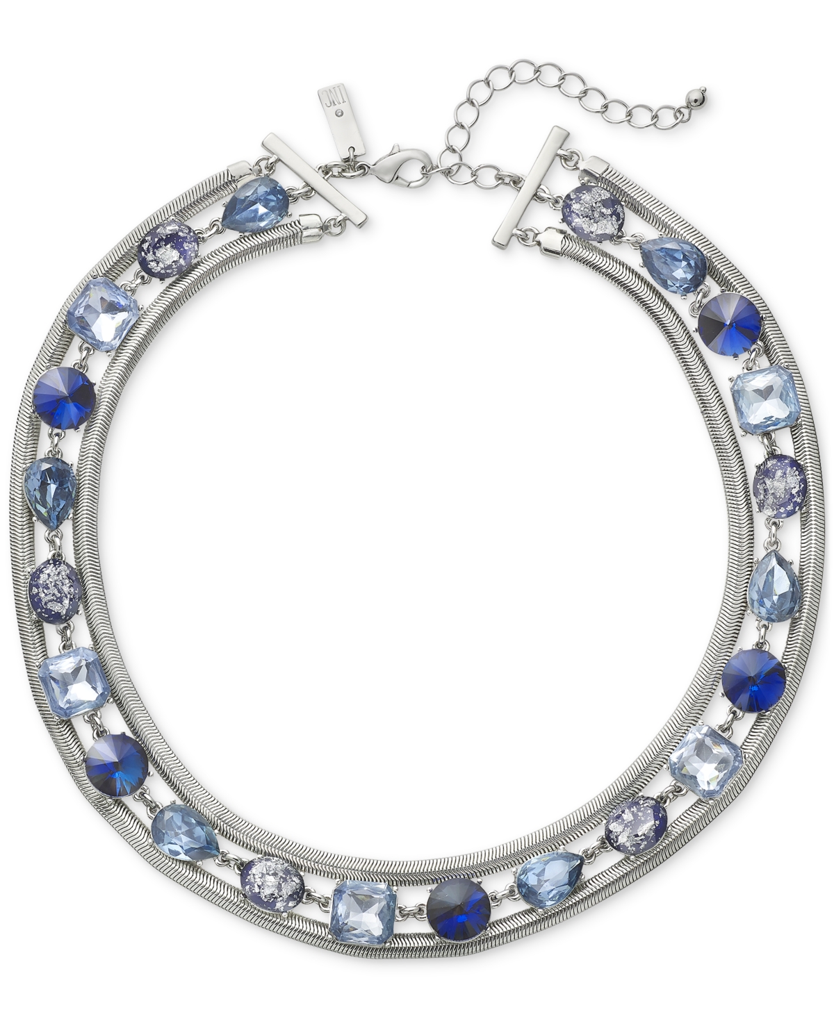 Shop Inc International Concepts Jewel All Around Necklace, 17" + 3" Extender, Created For Macy's In Blue
