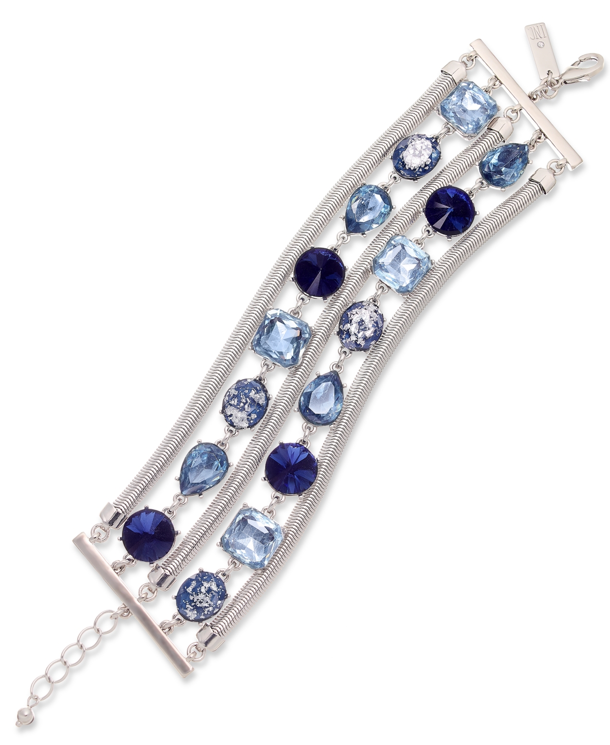 Shop Inc International Concepts Jewel Flex Bracelet, Created For Macy's In Blue