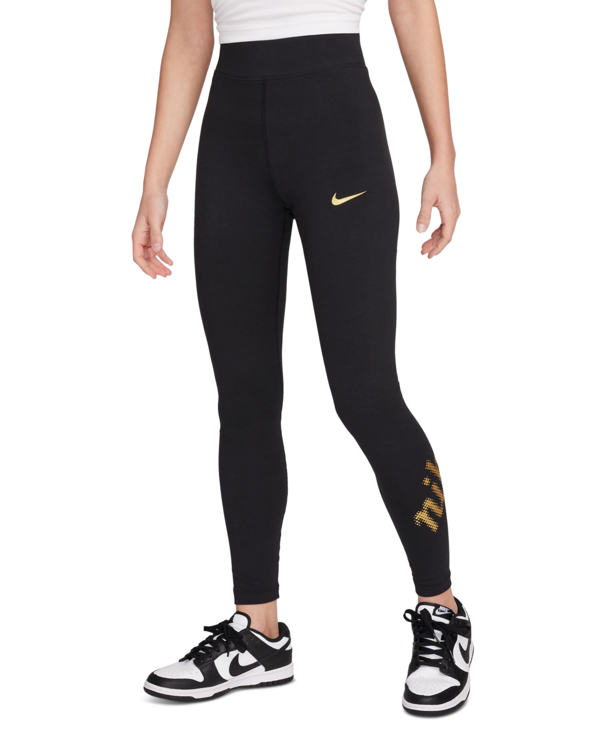 Shop Nike Women's Sportswear Essential High-rise Full-length Leggings In Black