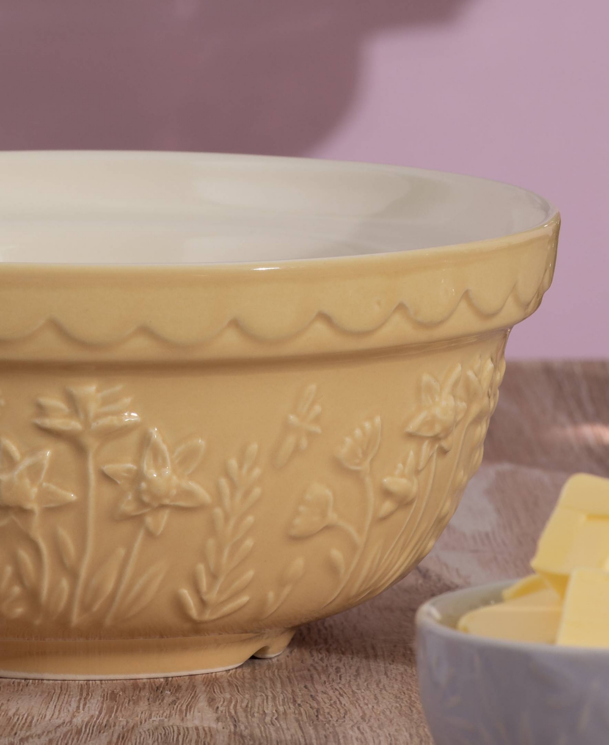 Shop Mason Cash In The Meadow 8.25" Mixing Bowl In Yellow
