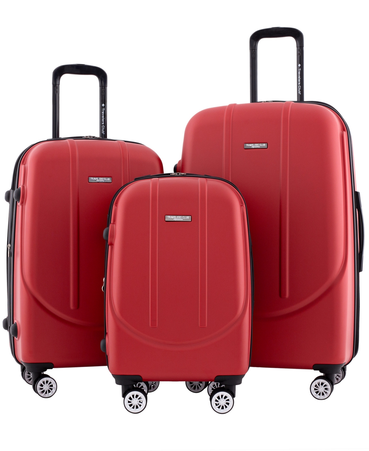 Traveler's Club Falkirk 3pc. Hardside Expandable Luggage Set - Red