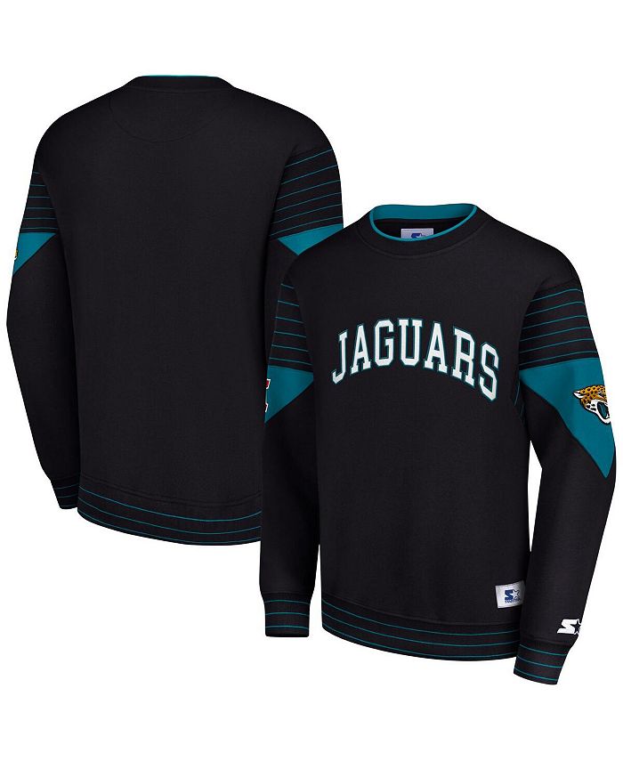 Starter Men's Black Jacksonville Jaguars Face-Off Pullover Sweatshirt ...