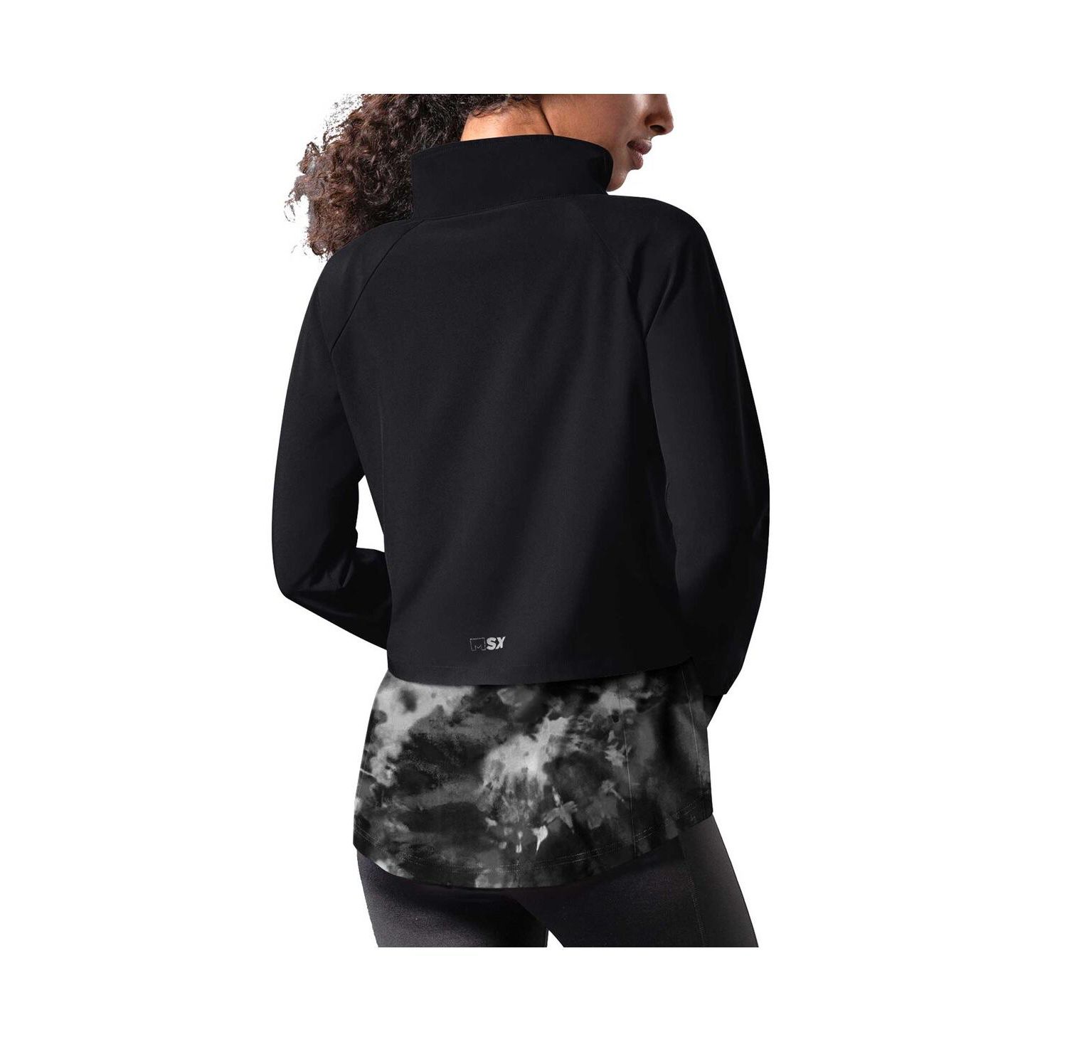 Women's Black Pittsburgh Steelers Grace Raglan Full-Zip Running Jacket