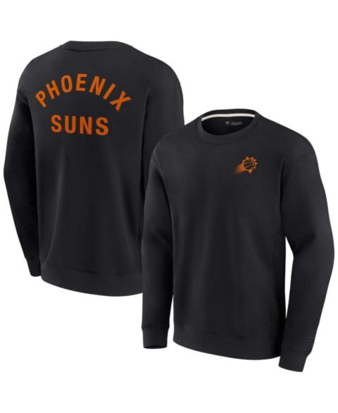 Толстовка Fanatics Signature Black Phoenix Suns Super Soft Fleece Oversize Arch Crew Pullover