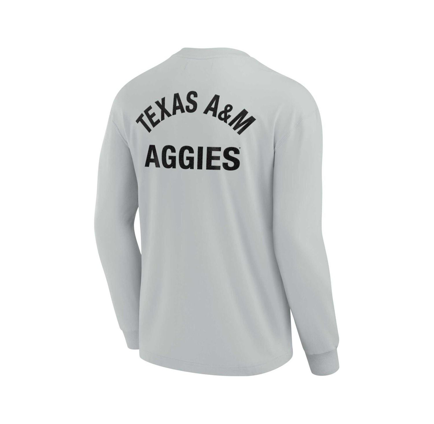 Men's and Women's Gray Texas A&M Aggies Super Soft Long Sleeve T-shirt