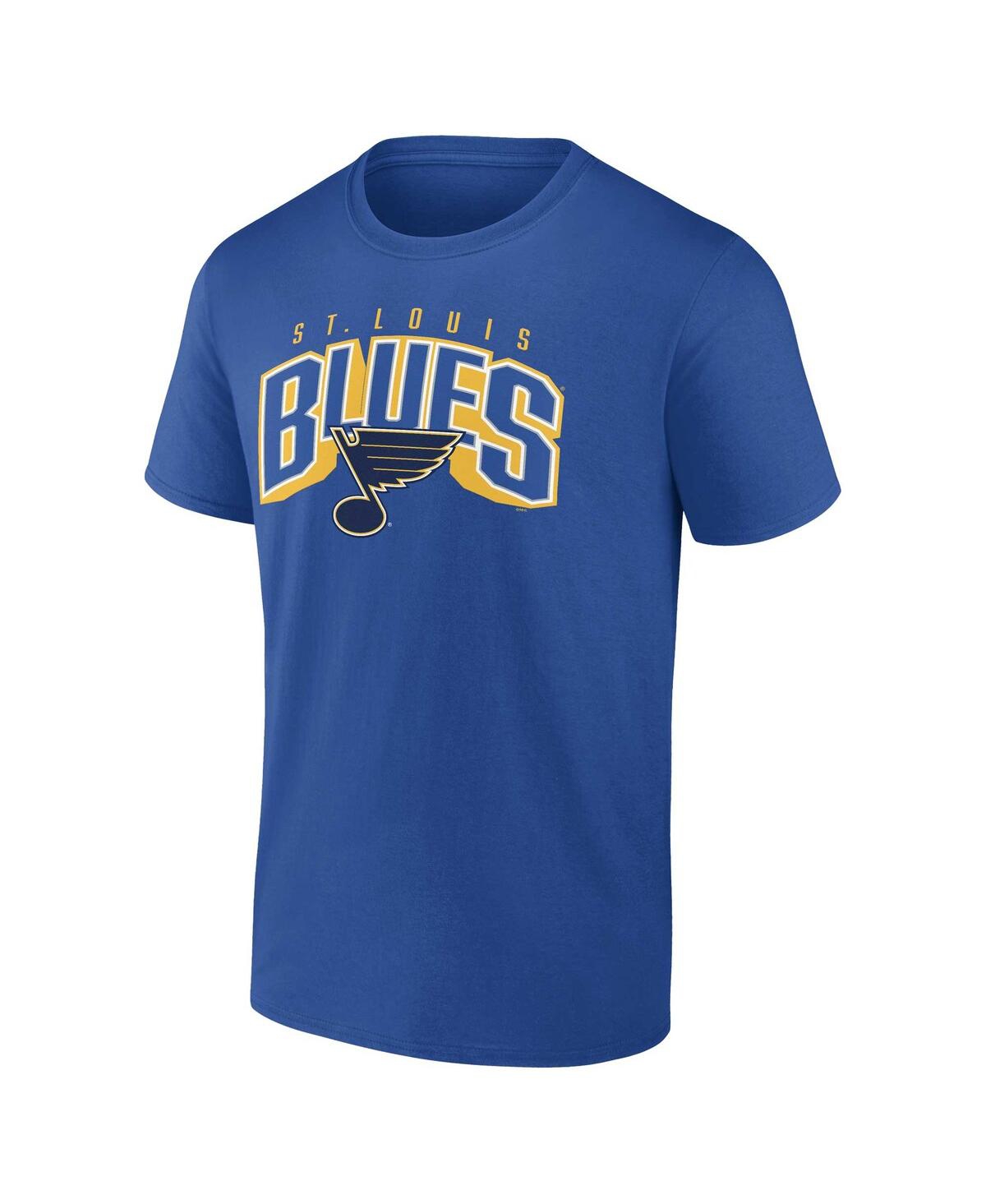 Shop Fanatics Men's  Gold, Blue St. Louis Blues Bottle Rocket T-shirt Combo Pack In Gold,blue
