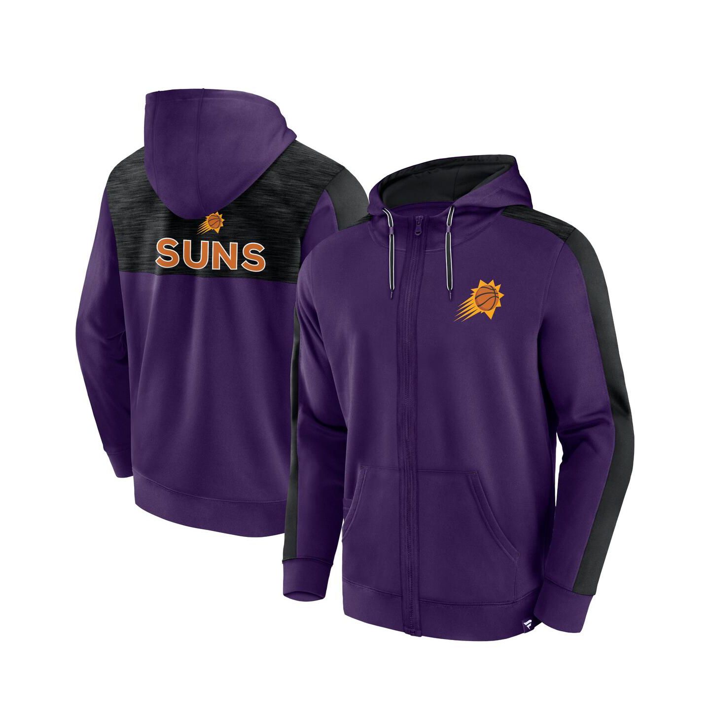 Мужское худи Fanatics Purple Phoenix Suns Rainbow Shot Full-Zip — фото 1