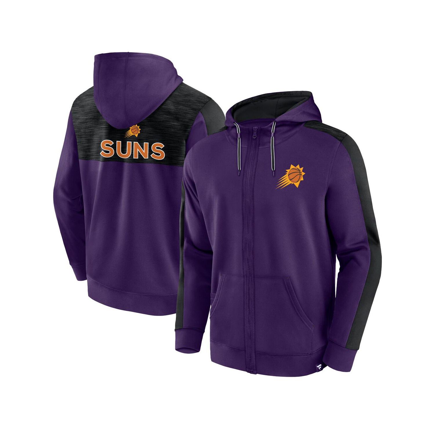 Men's Purple Phoenix Suns Rainbow Shot Full-Zip Hoodie