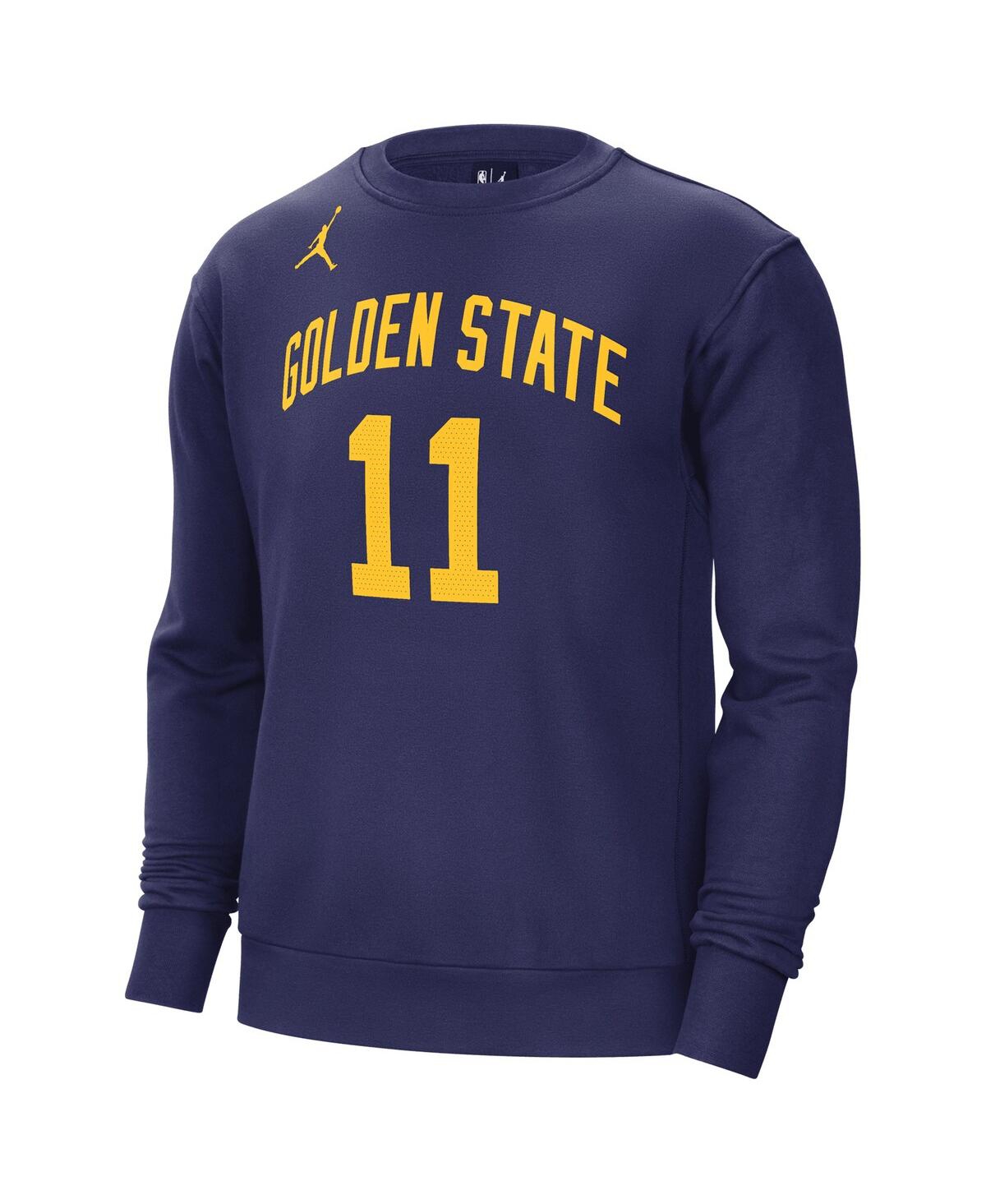 Men's Jordan Klay ThompsonGolden State Warriors Statement Name and Number Pullover Sweatshirt - Navy