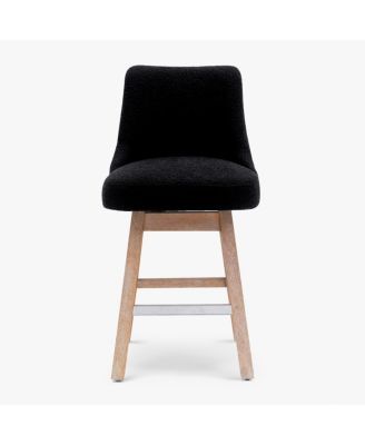 26" Upholstered Swivel Counter Height Bar Stool