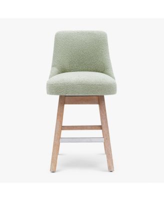 26" Upholstered Swivel Counter Height Bar Stool