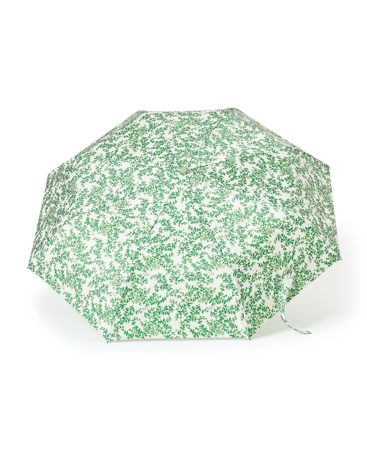 Flower Show Auto Folding Umbrella, Created for Macy's - Green Leaf