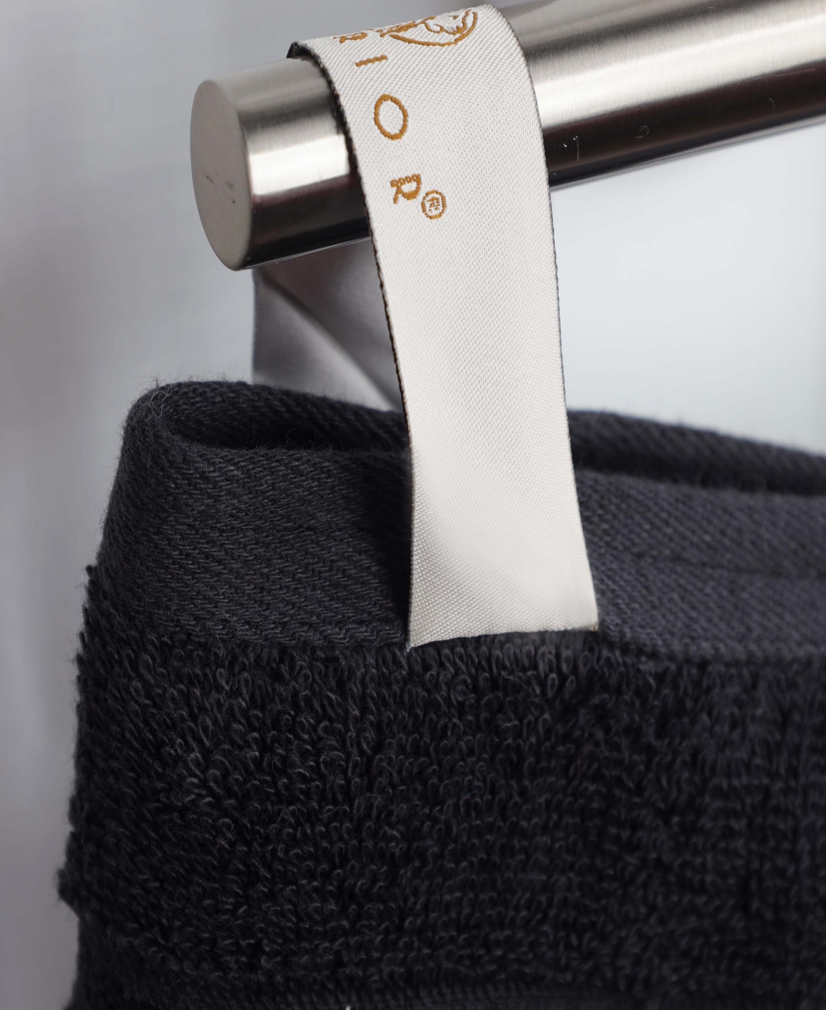 Superior Solid Quick Drying Egyptian Cotton 6 Piece Bath Towel Set In Black