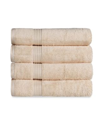 Solid Quick Drying 100% Egyptian Cotton 4-Pc Bath Towel Set