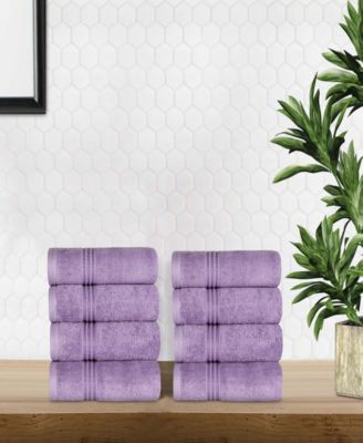 Solid Quick Drying 100% Egyptian Cotton 8-Pc Hand Towel Set