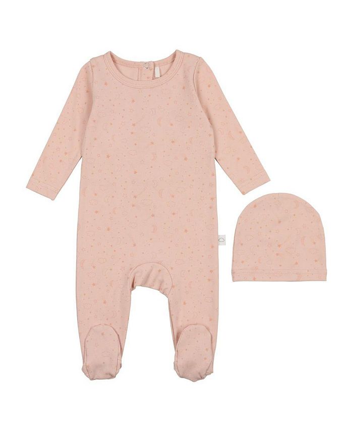 Pouf Infant Girls Cloud Print Footie Macy's