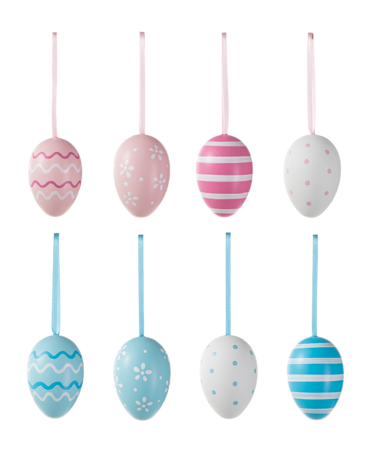 Shop Glitzhome 24 Pack 2.25" H Easter Plastic Eggs, 12 Of Each In Gauze Bag In Multi
