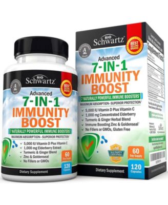 BioSchwartz Immune Support Supplement - Zinc, Vitamin C, D3, Elderberry ...