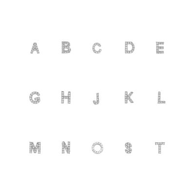 Crystal Initial Necklace, Personalized, Dainty, Everyday Jewelry