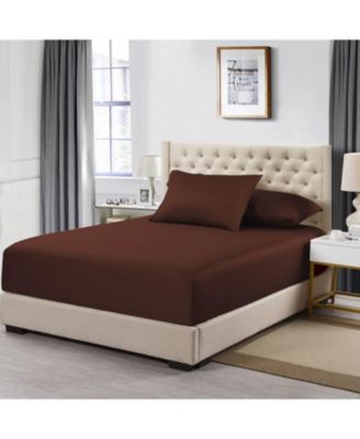 600-Thread Count Solid Cotton  Fitted Sheet,Twin XL