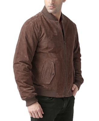 Men Urban Leather Bomber Jacket