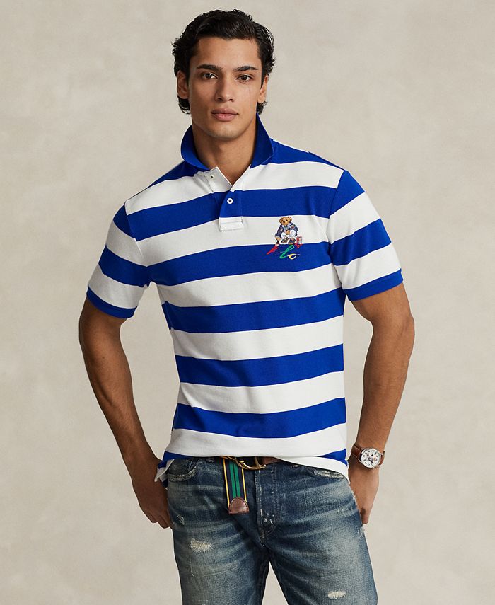 Polo Ralph Lauren Men's Striped Polo Shirt - Macy's