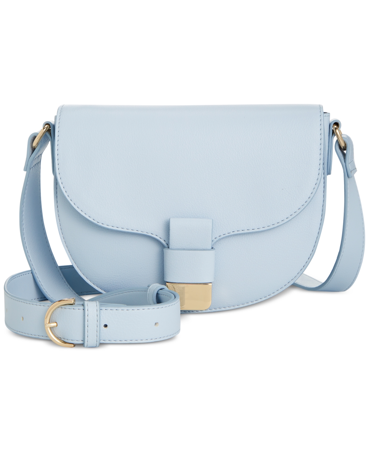 On 34th Holmme Saddle Crossbody, Created For Macy's In Skyway Blue