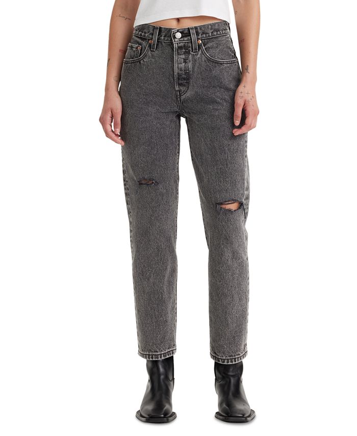Levi's 501® Cropped Straight-Leg High Rise Jeans - Macy's