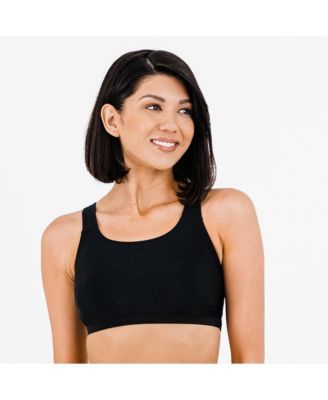 Calypsa Women's And Women's Plus Racerback Swim Bra With Removable Cups