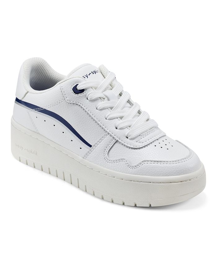 Easy Spirit Women's Onyx Round Toe Platform Lace-Up Sneakers - Macy's