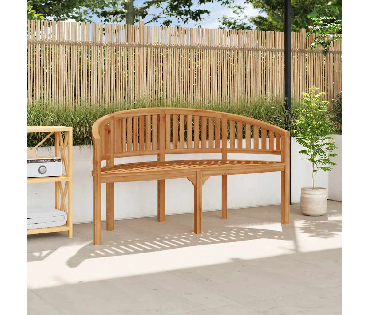 Banana Bench 59.4" Solid Teak Wood
