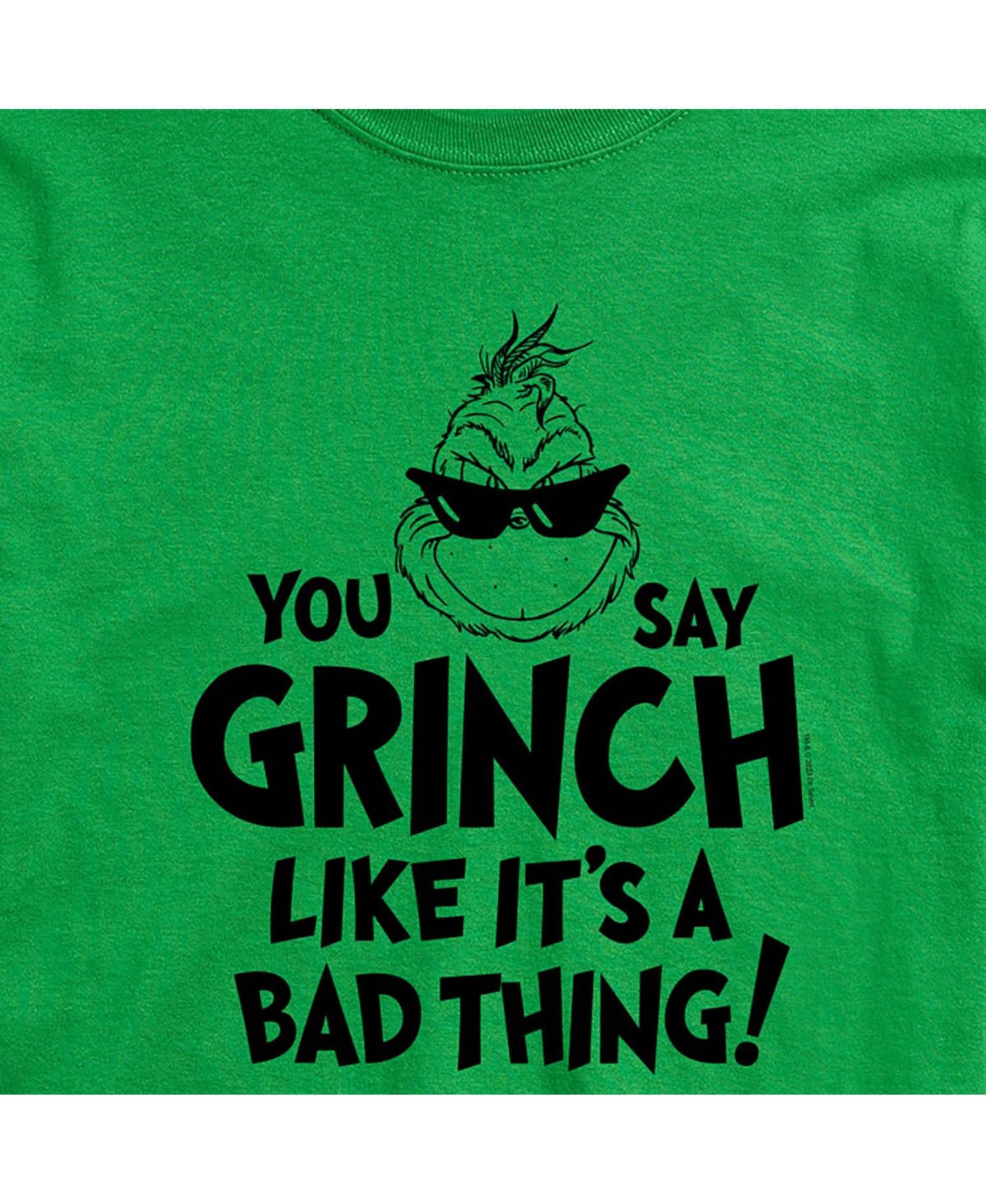 Airwaves Men's The Grinch Like It's A Bad Thing Short Sleeve Tee