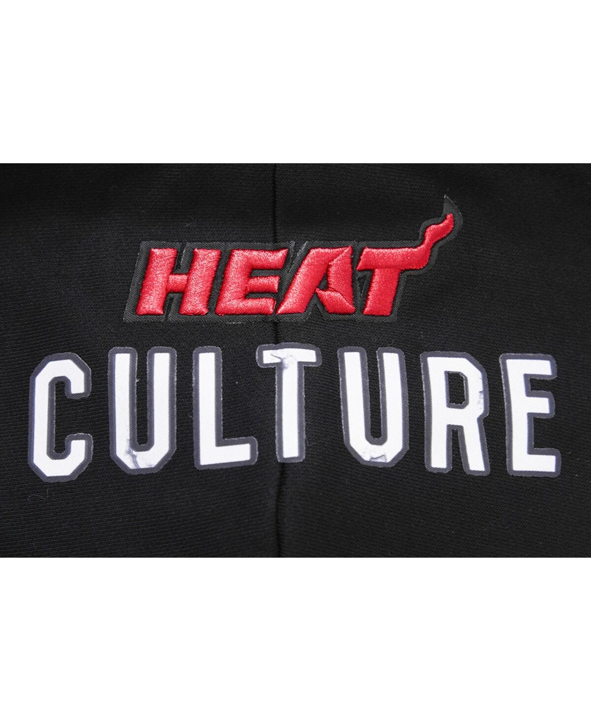 Women's Pro StandardMiami Heat 2023/24 City Edition Cropped Pullover Hoodie - Black