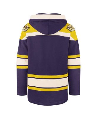 Men's Purple Los Angeles Kings Superior Lacer Pullover Hoodie